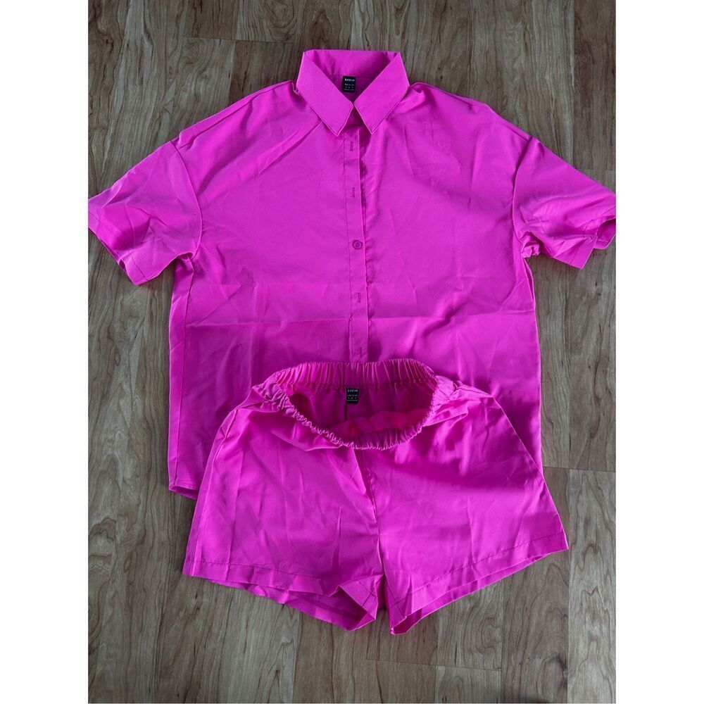 SHEIN pink outfit shirt and pants size s